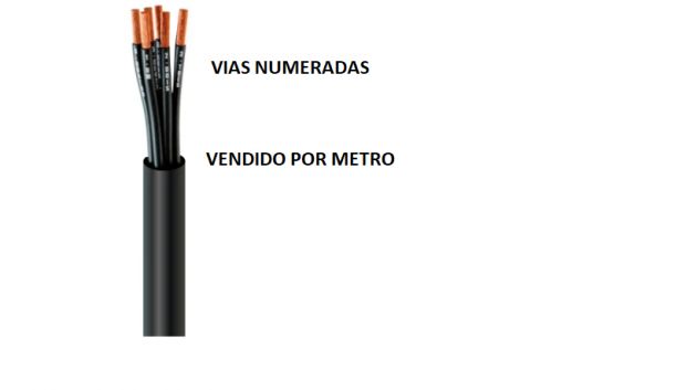 Cabo Comando/controle 10X1,00 Mm² Sem Blindagem Preto - vendido por metro