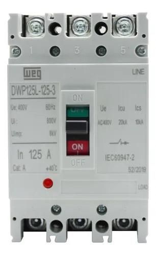 Disjuntor Dwa 160B-125-3 (10046871) weg