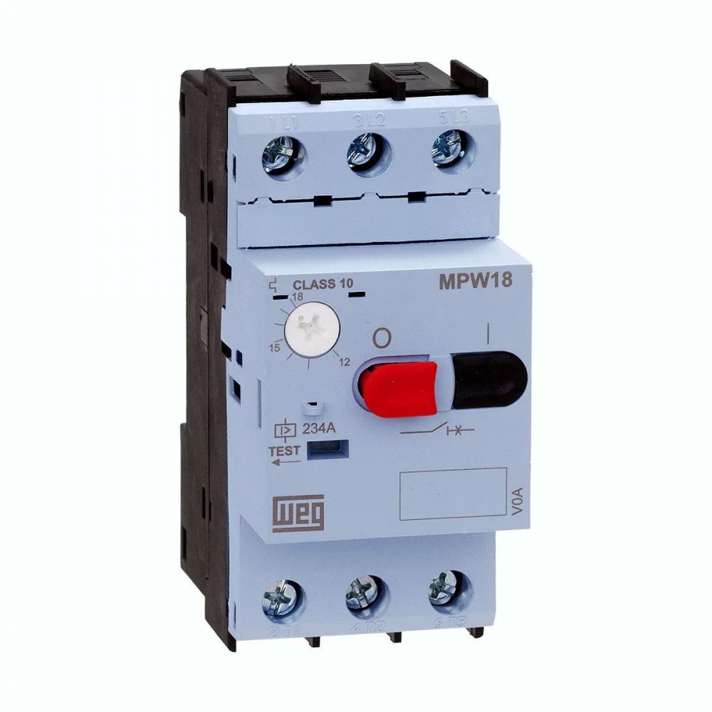Disjuntor Motor Weg MPW de 2,5A a 4A Tripolar MPW18 (12429370) na Eletro FM