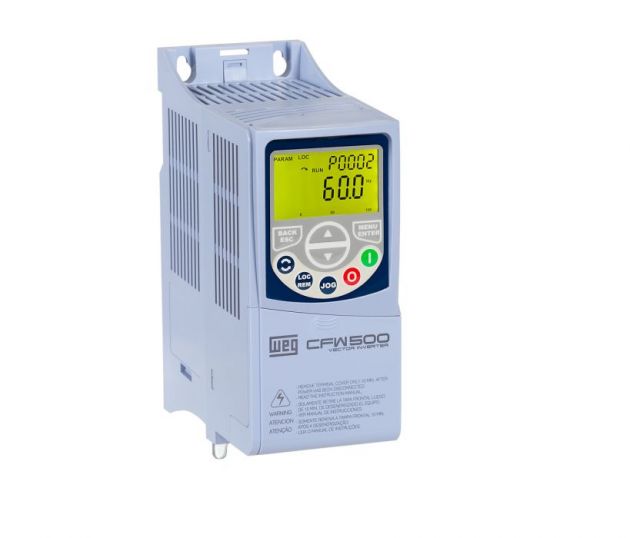 Inversor de Frequência Weg CFW500 Monofásico 1CV 220V 4,3A 11474973 (15571953) Geração 2