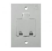 PLACA DE INOX PISO 4x2 UNHA P/RJ45 (PLL88)