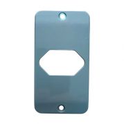 Placa PVC Hidrossol Cinza p/ Tomada Hexagonal  