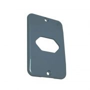 Placa PVC Hidrossol Cinza p/ Tomada Hexagonal  