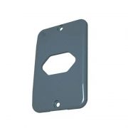 Placa PVC Hidrossol Cinza p/ Tomada Hexagonal  