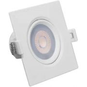 Spot Led 7w 6000k Par20 Branco Frio Quadrado Embutir 